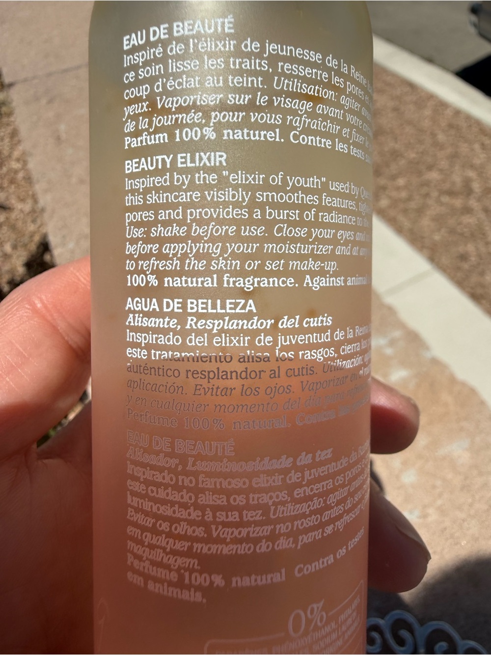 Caudalie Beauty Elixir Face Mist Limited Edition Floral Bottle Pre-Owned - Picture 4 of 5